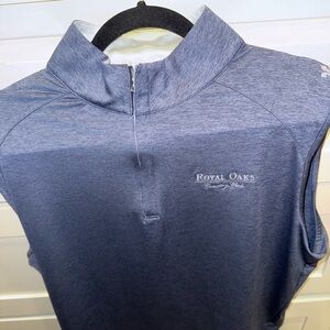 Peter Millar Navy Quarter-Zip Pullover